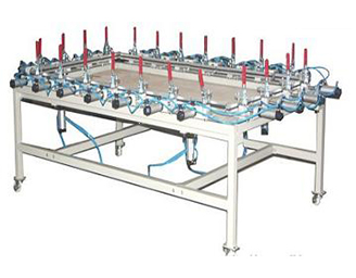 氣動繃網(wǎng)機(jī)（高端配置）-嵊州市三恒絲印機(jī)械科技有限公司
